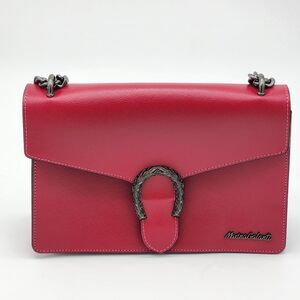 Marina Galanti Pink Leather Convertible Clutch Crossbody Bag Shoulder Bag